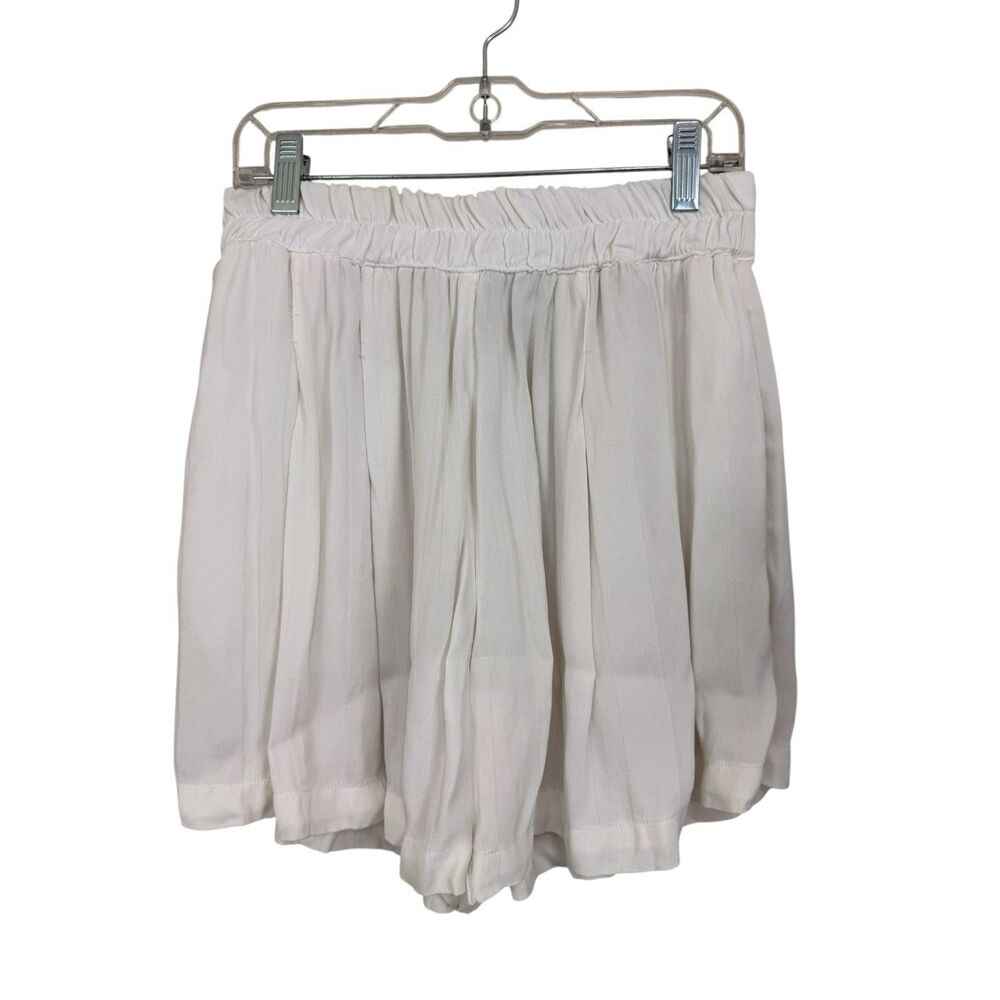 Anthropologie Tina + Jo Shorts Elastic Waist Pull On Womens Sz S White Flowy NWT